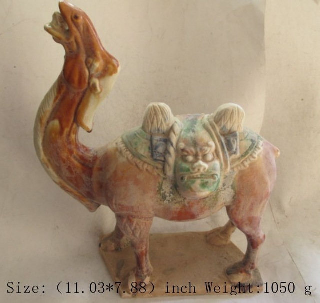 51-Chameau céramique-Epoque T'ang-style sancai-Musée Shangaï