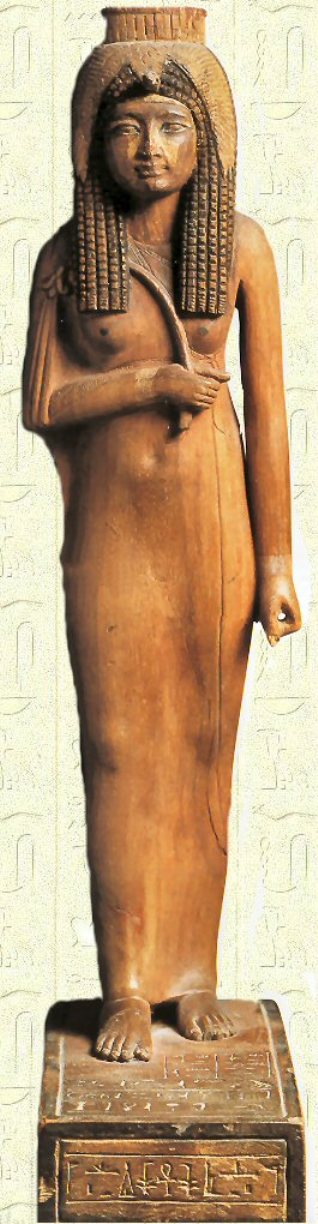 1.9-Statue d'Ahmès Nefertari, épouse du Roi Ahmès I (ou Ahmôsis), premier roi de la XVIIIè Dynastie