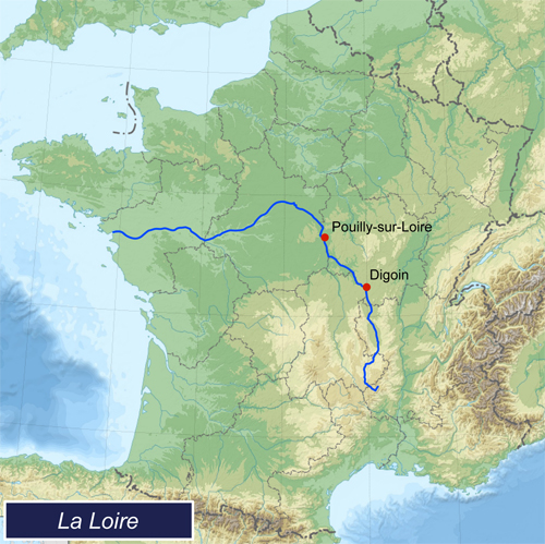Localisation Loire-Digoin-Pouilly