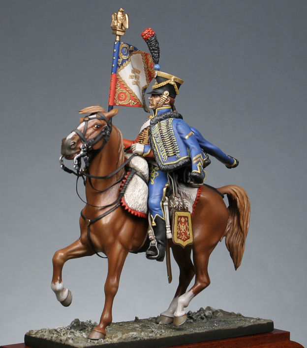 Figurine Del Prado - Officier Du 18ème Hussard Anglais 1814 - Échelle 1:32 (60mm) - Neuf