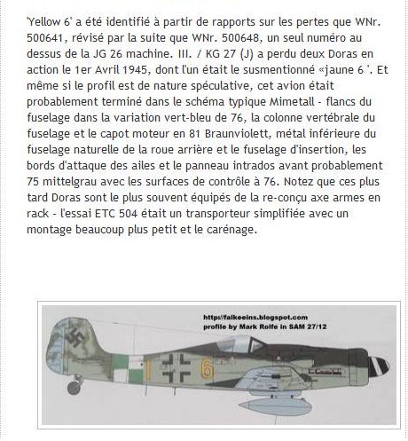 Focke Wulf Fw 190 D-9 avec dérive de ta 152. 1606171143589469614318323