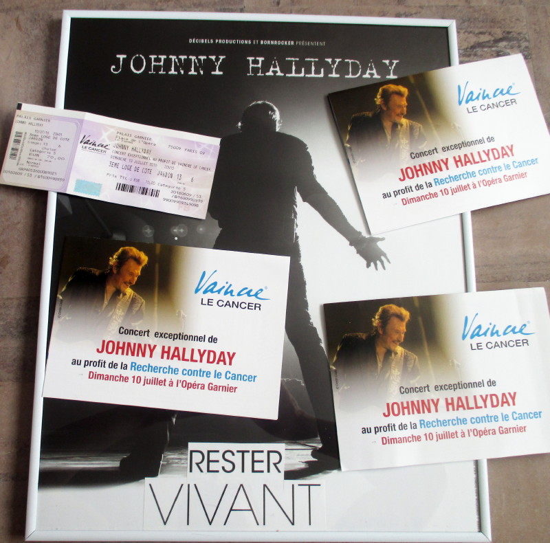 JOHNNY HALLYDAY 10/07/2016 Concert "Vaincre le cancer" à l'Opéra Garnier (Paris) : en écoutec 16071109285320773814369521