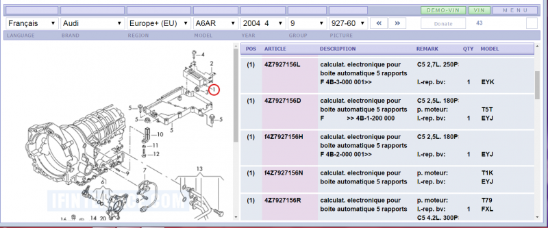 calculateur a6