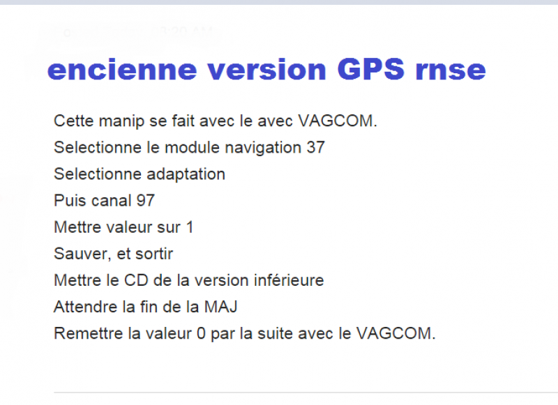 version GPS rnse