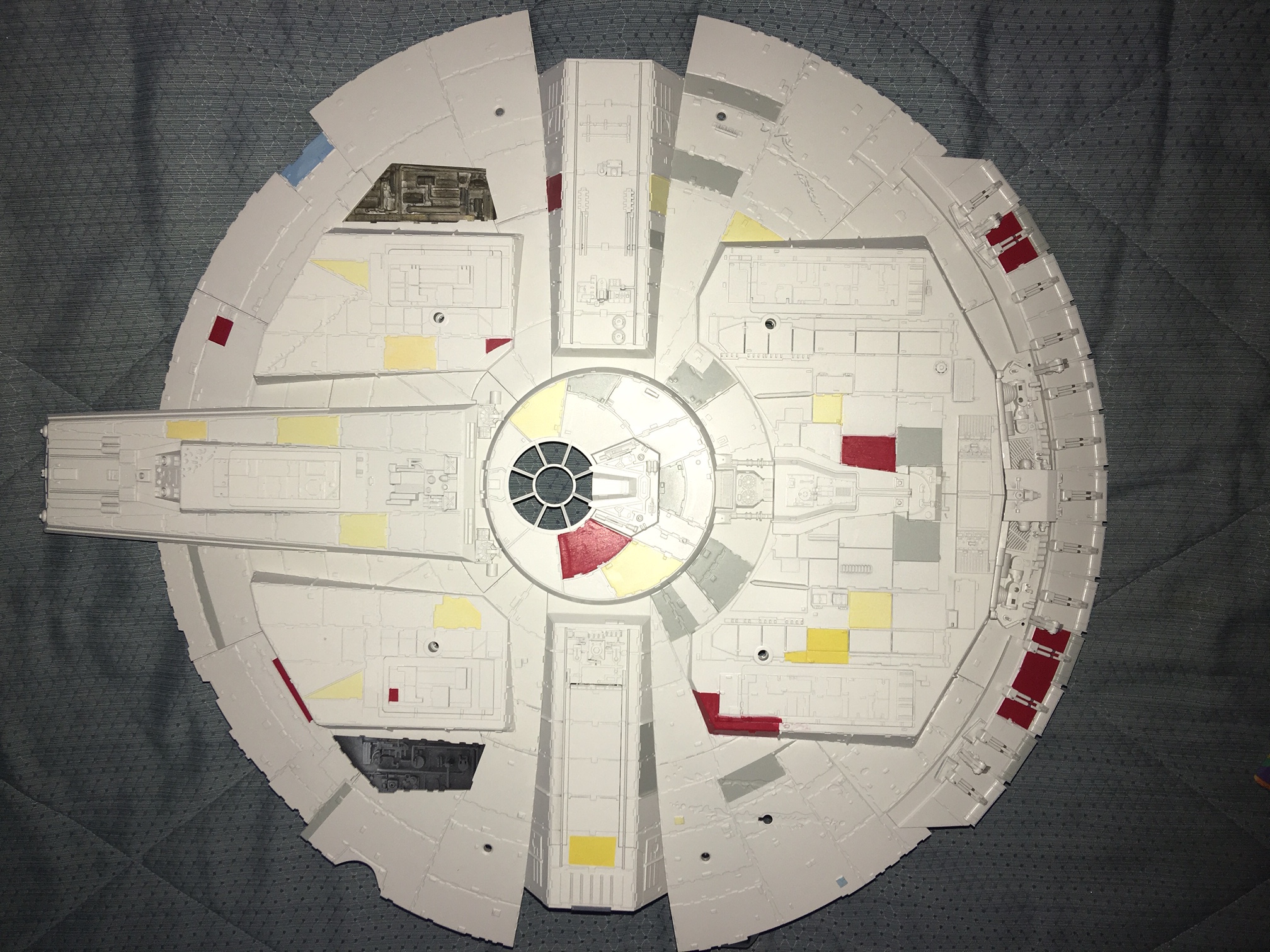 vue sous coque avec flash