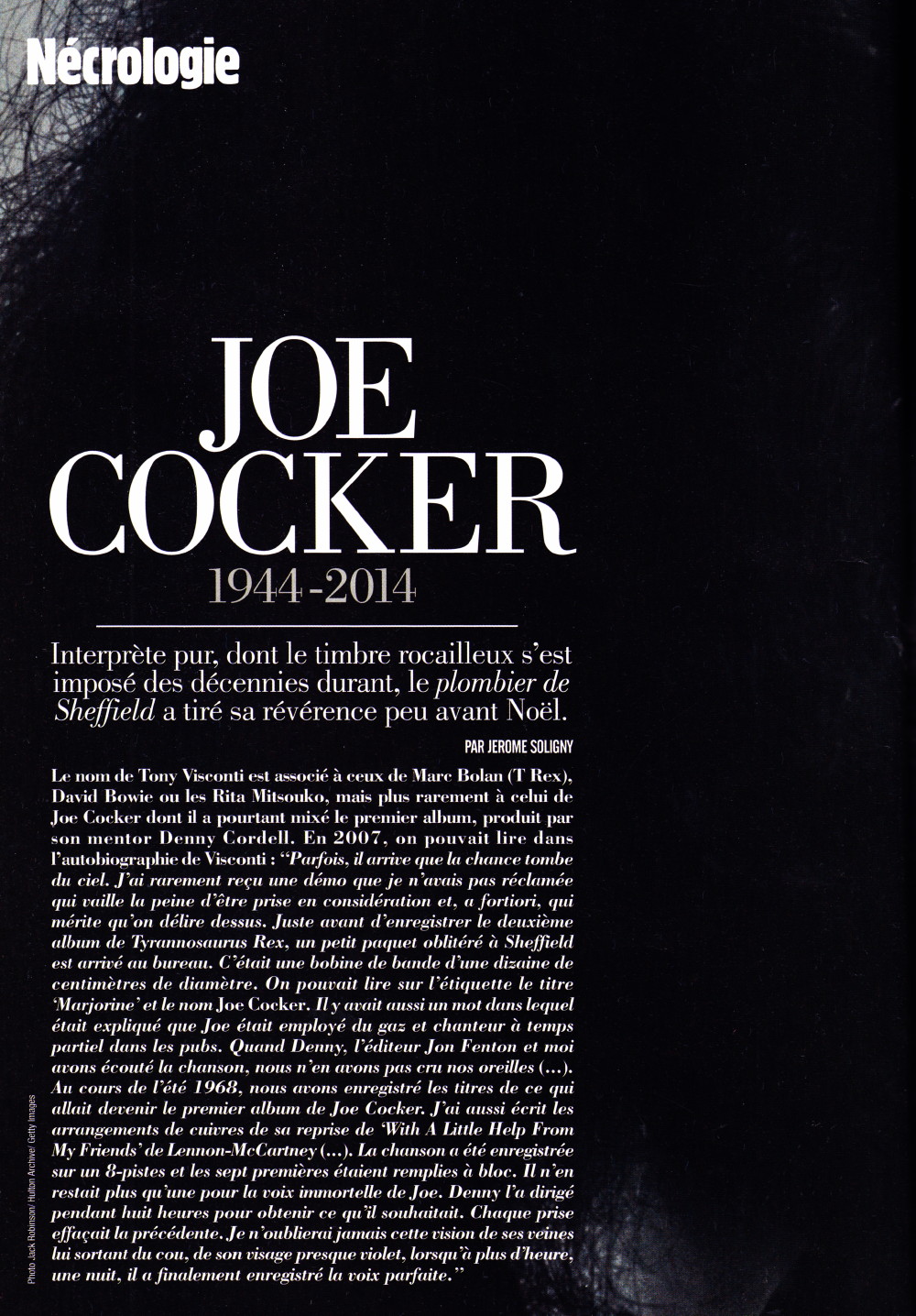 JOE COCKER par JEROME SOLIGNY ("Rock Folk", février 2015) 16091909581620773814501757