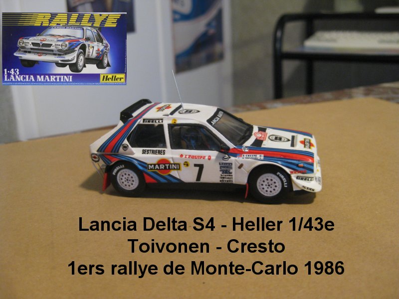 Toutes les voitures Heller au 1/43e. 02) Lancia Delta S4 Martini 1610260941013532814585133