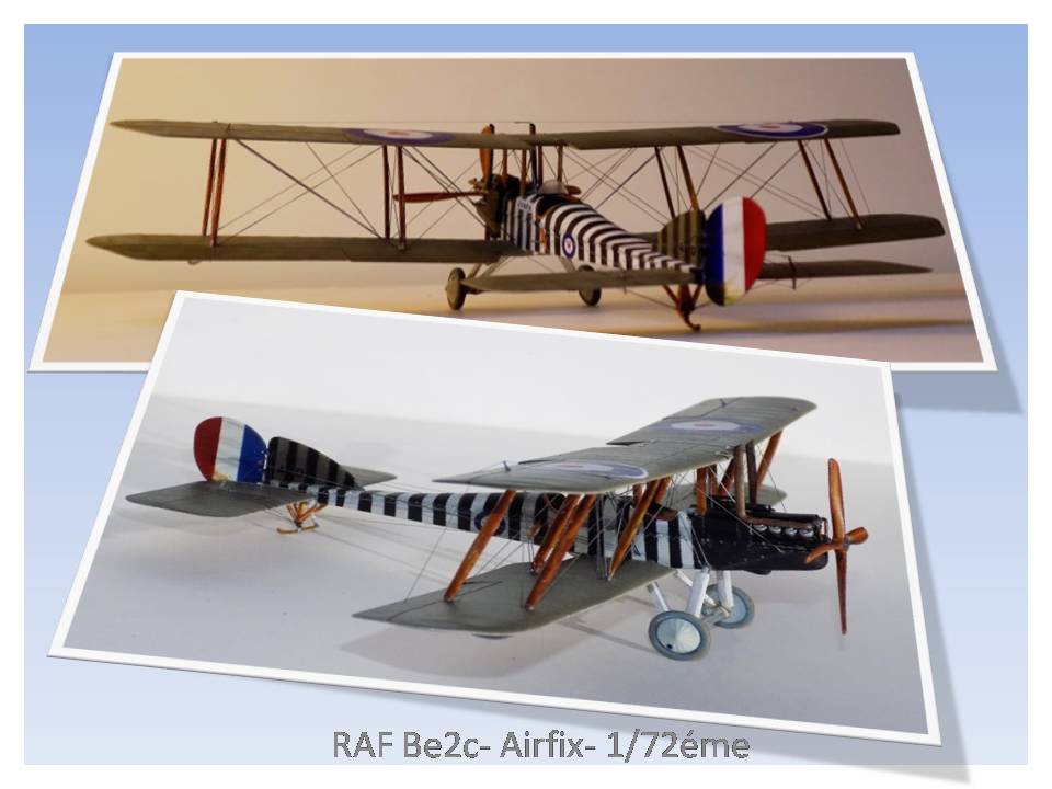 Royal Aircraft Factory BE2c - 1/72ème -  AIRFIX 16111707142410331814643180
