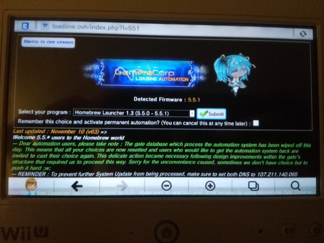 [GUIDE] Le hack WiiU 5.5.1 (E,U,J,K...) : Underground - GAMERGEN.COM