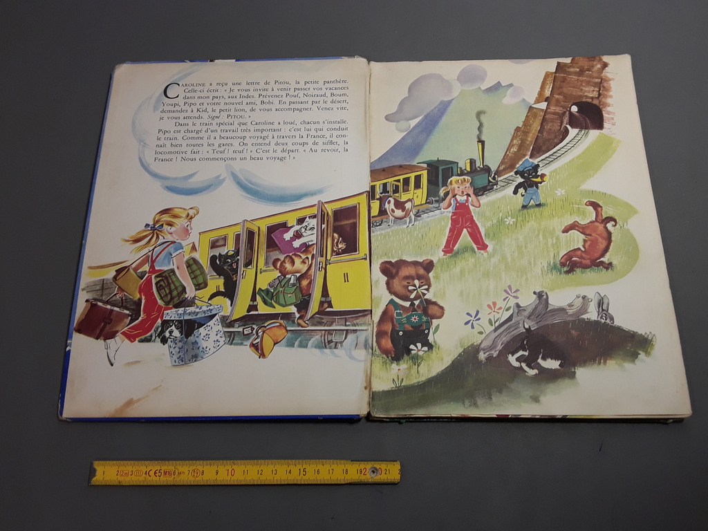 Le Voyage de Caroline - 絵本 Livre ancien enfant 