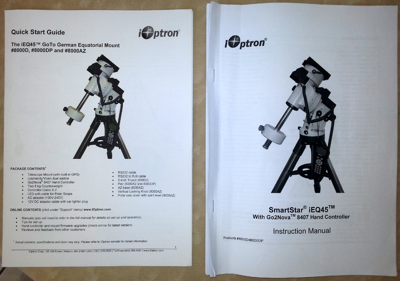 Manuel d'instruction