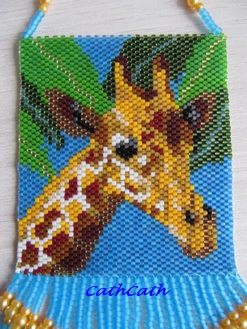 Fanion girafe peyote (6)